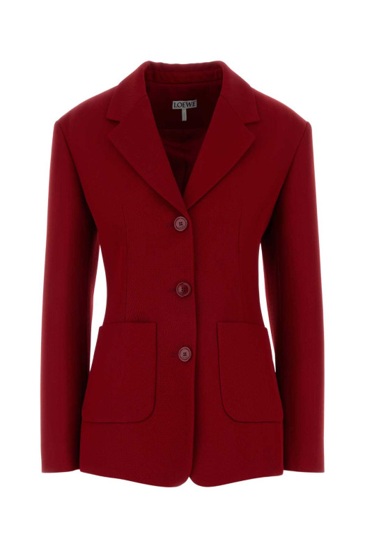 Red wool blend blazer Red LOEWE (S540Y03XBU)