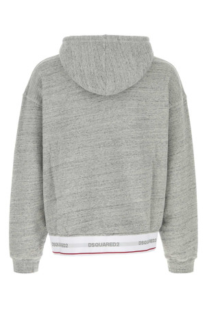 Melange grey cotton oversize sweatshirt DSQUARED (S71GU0768D25026)