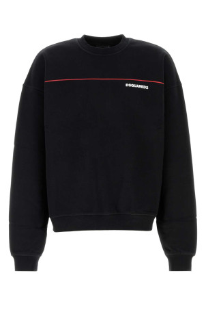 Black cotton sweatshirt DSQUARED (S71GU0770D25028)