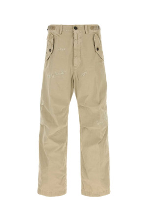 Beige cotton pant White DSQUARED (S71KB0788S78205)