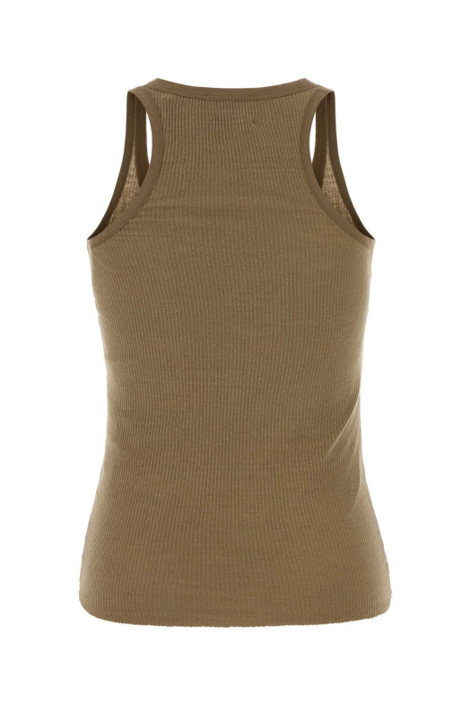 Khaki silk Helma tank top ISABEL MARANT (TS0318FAD2K02I)