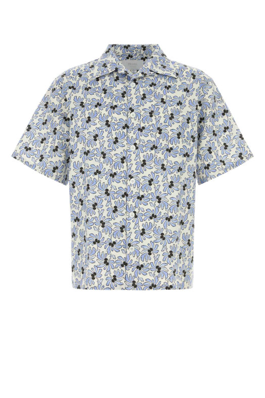Printed poplin shirt PRADA (UCS414SUMO19GU)