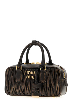 Dark brown leather Arcadie handbag MIU MIU (5BB142VOONAF6Q)