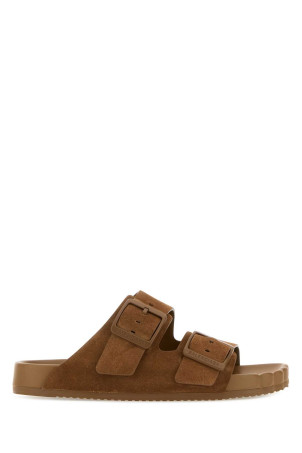 Camel suede Sunday slippers BALENCIAGA (761342WCGA1)