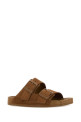 Camel suede Sunday slippers BALENCIAGA (761342WCGA1)