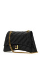 Black leather medium Crush shoulder bag Black BALENCIAGA (785602210J1)