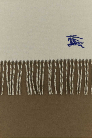 Ivory cashmere reversible scarf BURBERRY (8109552)