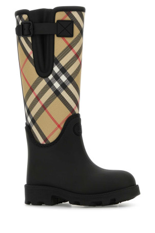 Printed rubber Marsh Stamp boots Black BURBERRY (8111677)