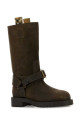 Brown suede Saddle boots BURBERRY (8113016)