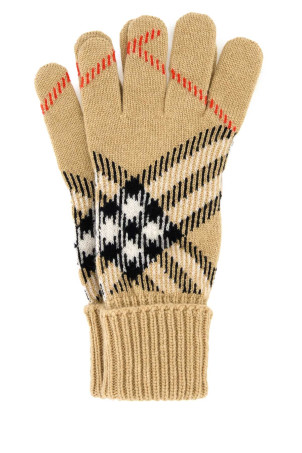 Embroidered cashmere blend gloves BURBERRY (8114774)