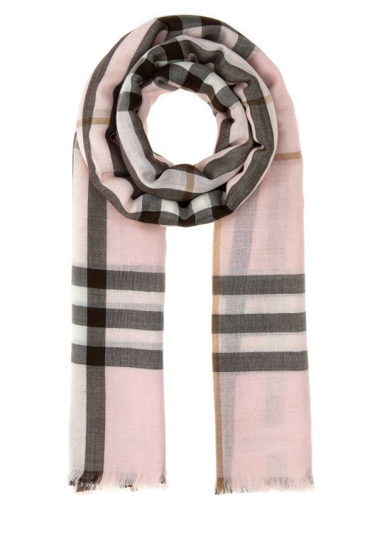 Embroidered wool blend scarf BURBERRY (8116747)