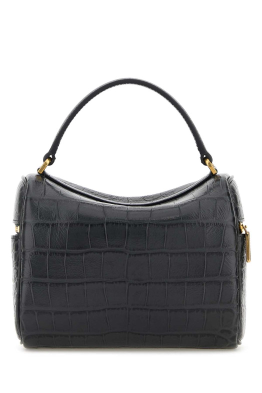 Кожаная сумка Rodeo синего цвета под джинсовую ткань BALENCIAGA (8455942AA5L)