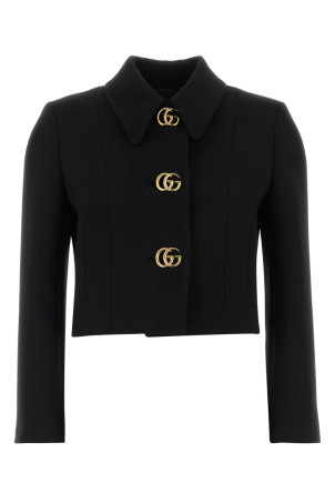 Black crepe blazer Black GUCCI (864254ZACKN)