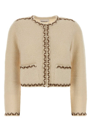 Ivory wool blend Rochelle cardigan ISABEL MARANT ETOILE (CA0154FAD1L06E)