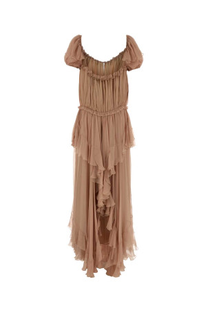 Powder pink muslin long dress CHLOE (CH26SRO08001)