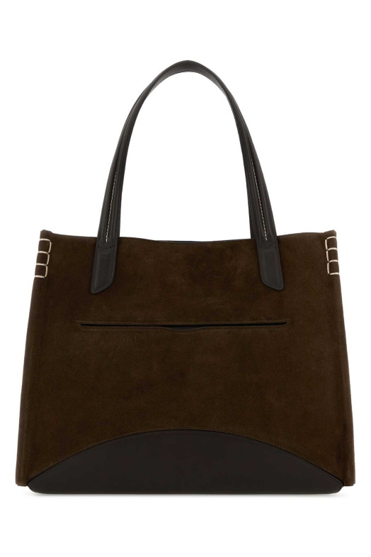 Brown suede Loafer shopping bag Red JW ANDERSON (HB0766LA0364)