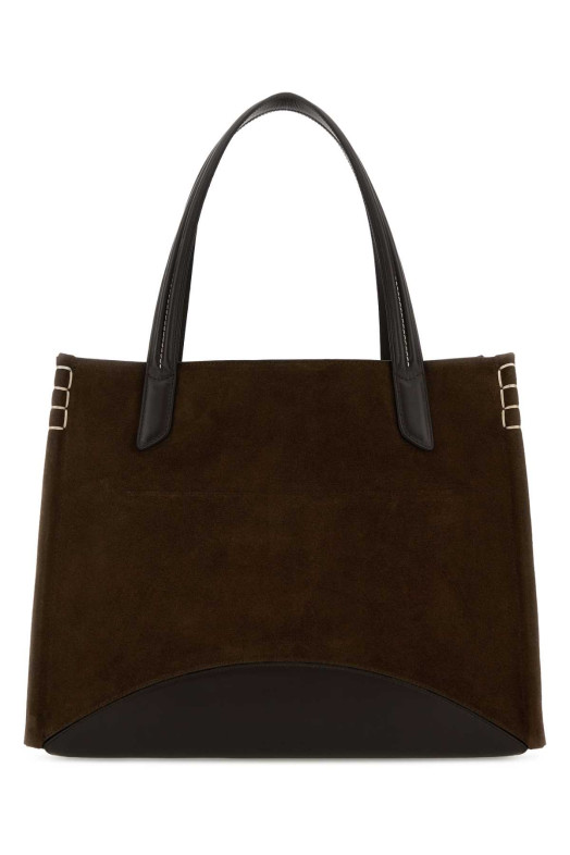 Brown suede Loafer shopping bag Red JW ANDERSON (HB0766LA0364)