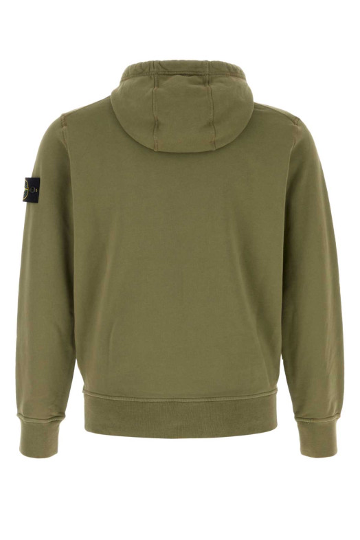 Army green cotton sweatshirt STONE ISLAND (L1S156100062S0051)