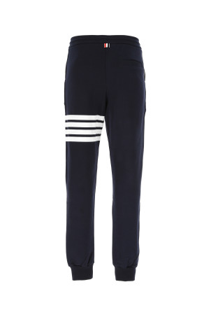 Navy blue cotton joggers THOM BROWNE (MJQ008H00535)