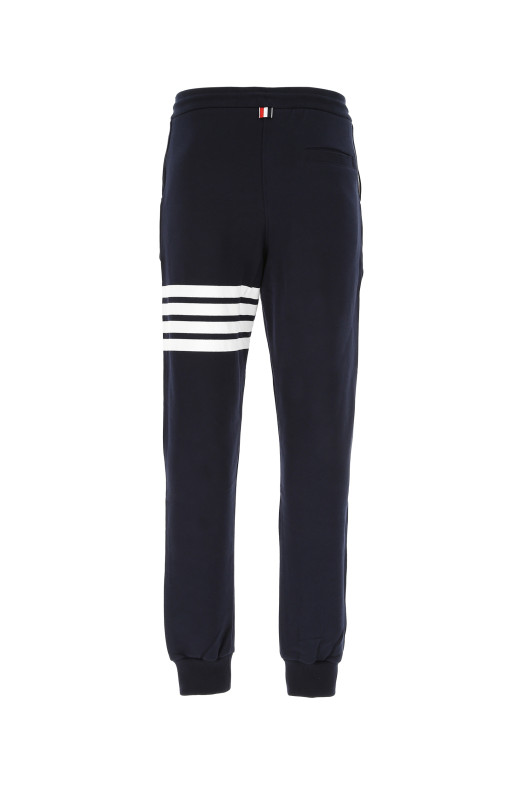 Navy blue cotton joggers THOM BROWNE (MJQ008H00535)