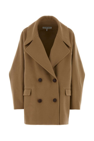 Camel wool coat Brown LOEWE (S359Y01XE8)