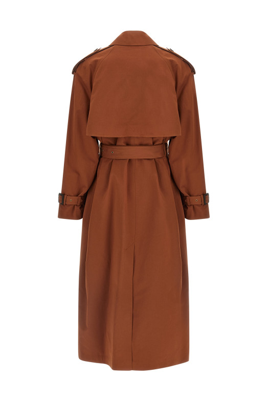Double-breasted trench coat Brown