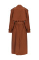Double-breasted trench coat Brown