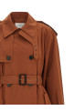 Double-breasted trench coat Brown