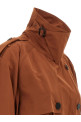 Double-breasted trench coat Brown