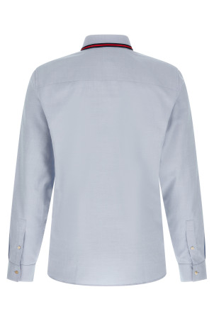 'Web' collar shirt BLUE