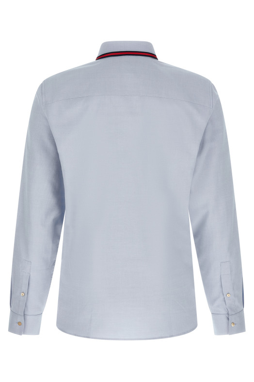 'Web' collar shirt BLUE