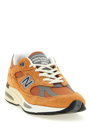 'Made in UK 991V2' sneakers orange