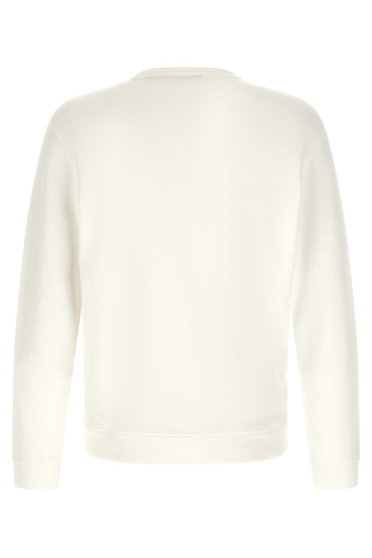 Loopback cotton sweatshirt White