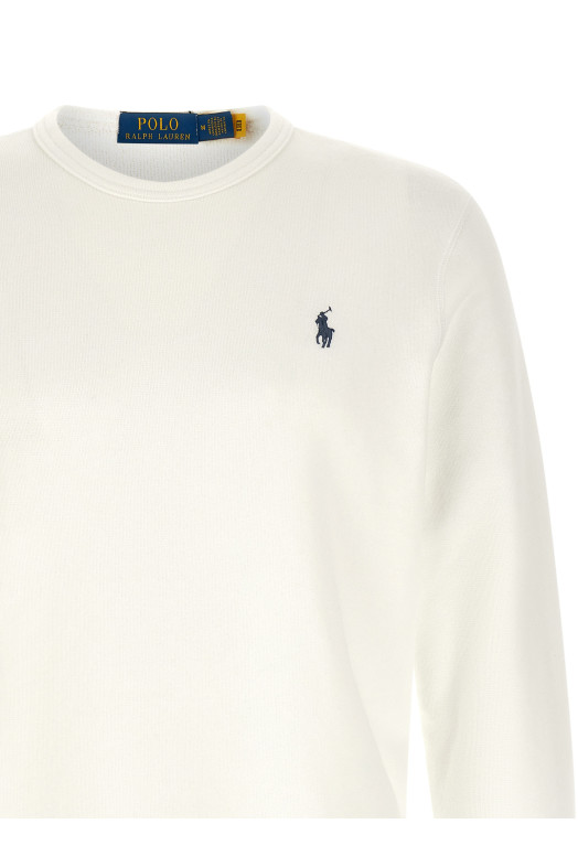 Loopback cotton sweatshirt White
