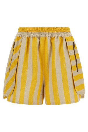 Pequin striped shorts Yellow