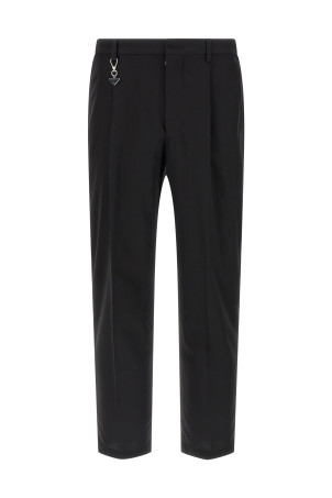 Logo keyring pants Black