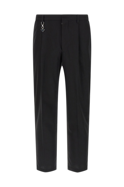 Logo keyring pants Black