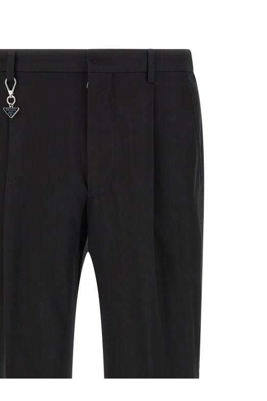 Logo keyring pants Black