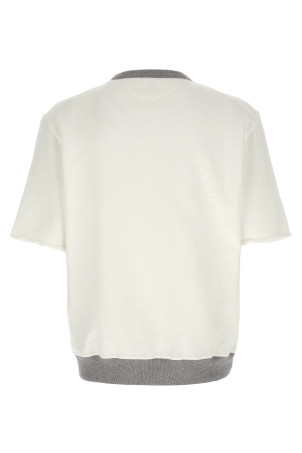 Short sleeved sweatshirt White