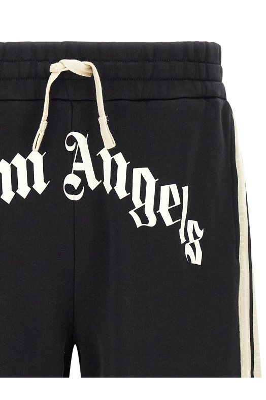 'Curved Logo Track' bermuda shorts Black