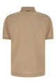 Cotton silk polo shirt Beige
