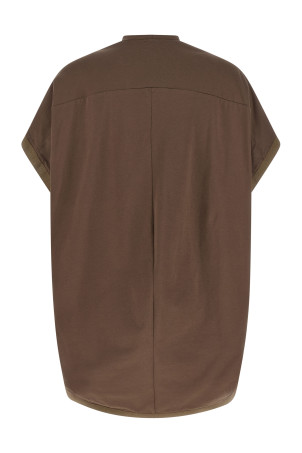 Double pin t-shirt Brown
