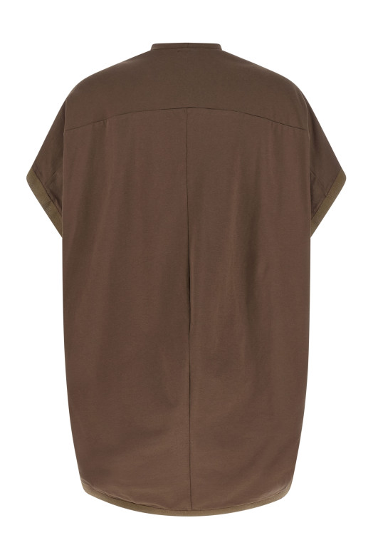 Double pin t-shirt Brown