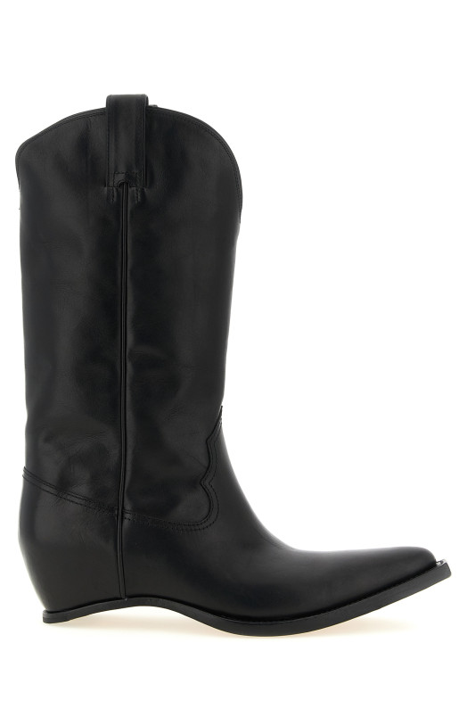 'Heel-Less' boots Black