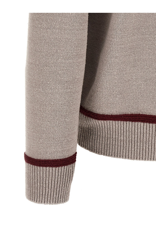 Jacquard sweater Gray