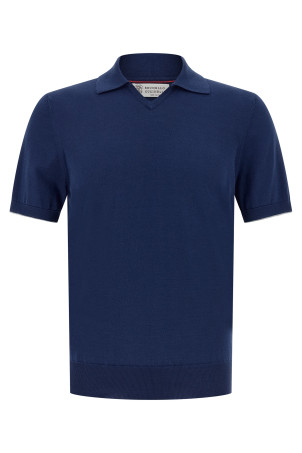 Cotton polo shirt Blue