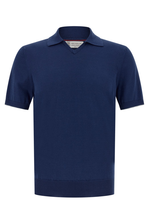 Cotton polo shirt Blue
