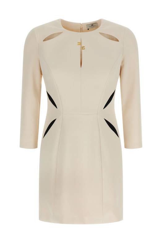 Cut-out dress Black-grey