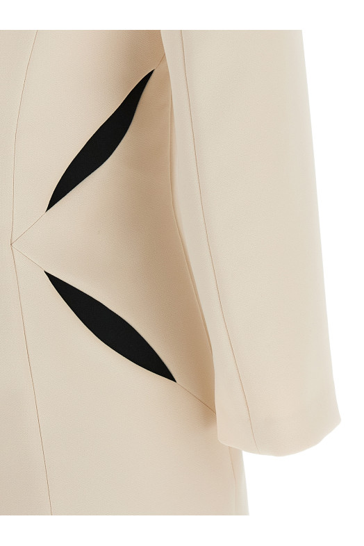 Cut-out dress Black-grey