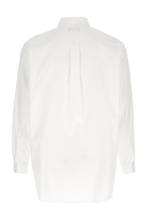 Geometric cut-out shirt White